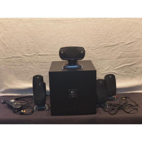Logitech THX Z5300 5.1 Computer Sound System Tested Functioning - Picture 1 of 9
